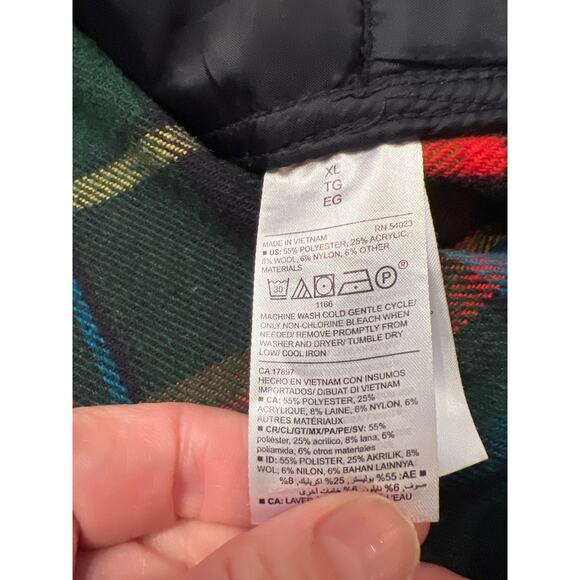 Mens Old Navy Plaid Shacket XL - Picture 3 of 6